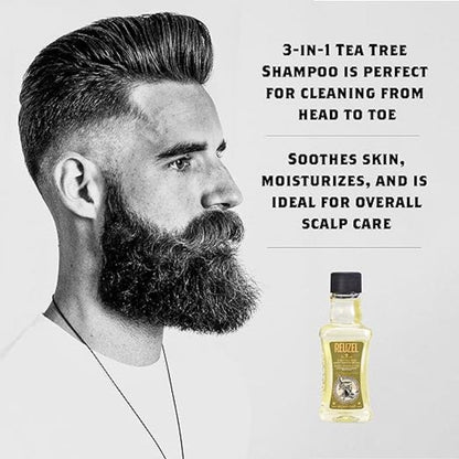Reuzel 3-in-1 Tea Tree Shampoo, Conditioner & Body Wash 350ml